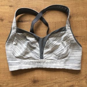 LULULEMON Grey Ta Ta Tamer Sports Bra